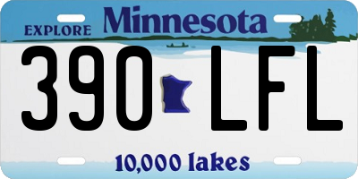MN license plate 390LFL