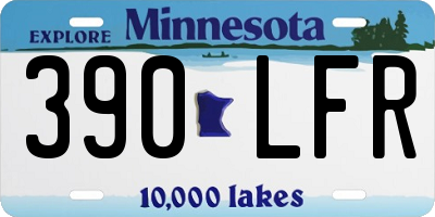 MN license plate 390LFR