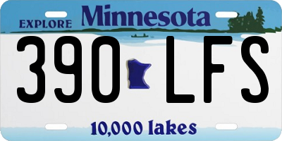 MN license plate 390LFS