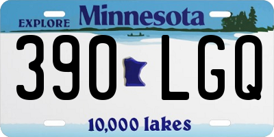 MN license plate 390LGQ