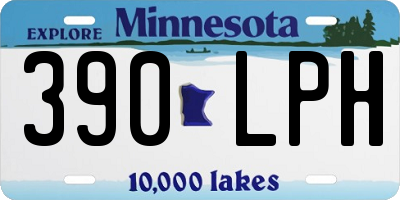 MN license plate 390LPH