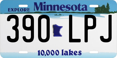 MN license plate 390LPJ
