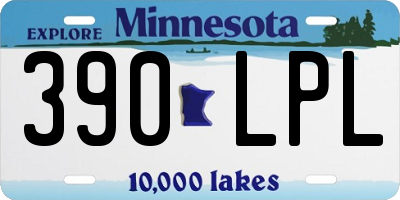 MN license plate 390LPL