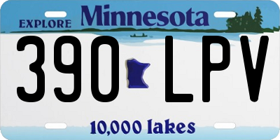 MN license plate 390LPV