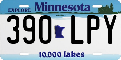 MN license plate 390LPY