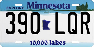 MN license plate 390LQR