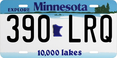 MN license plate 390LRQ