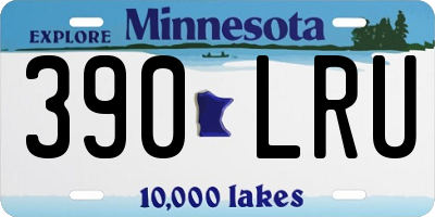 MN license plate 390LRU