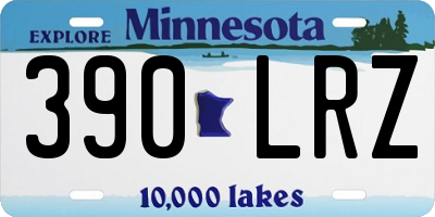 MN license plate 390LRZ