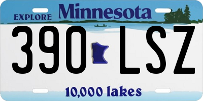 MN license plate 390LSZ