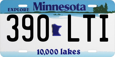 MN license plate 390LTI