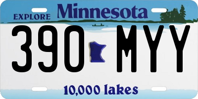 MN license plate 390MYY