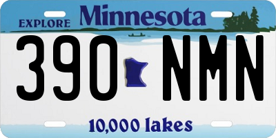 MN license plate 390NMN