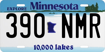MN license plate 390NMR