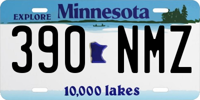 MN license plate 390NMZ