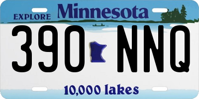 MN license plate 390NNQ