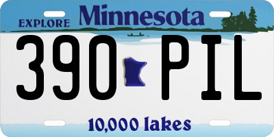 MN license plate 390PIL