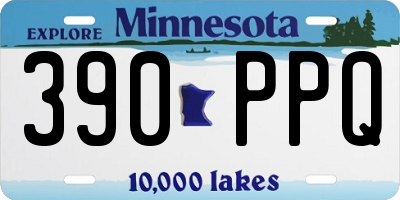 MN license plate 390PPQ