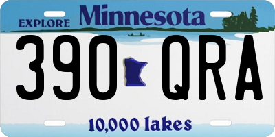 MN license plate 390QRA