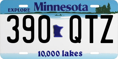MN license plate 390QTZ