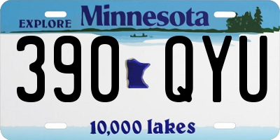 MN license plate 390QYU