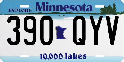 MN license plate 390QYV