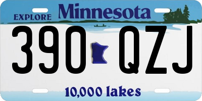 MN license plate 390QZJ