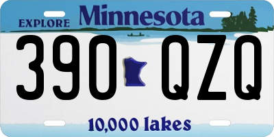 MN license plate 390QZQ