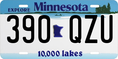 MN license plate 390QZU