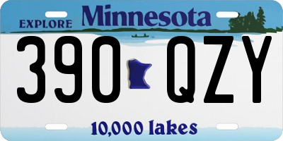 MN license plate 390QZY