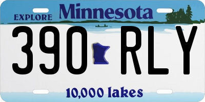 MN license plate 390RLY