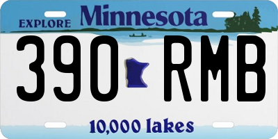 MN license plate 390RMB