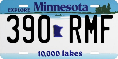 MN license plate 390RMF