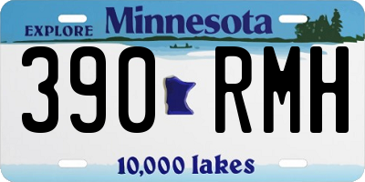 MN license plate 390RMH