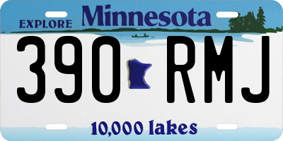 MN license plate 390RMJ