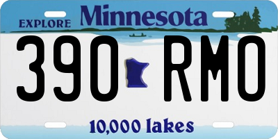 MN license plate 390RMO