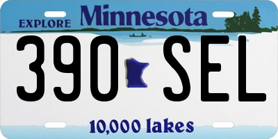 MN license plate 390SEL