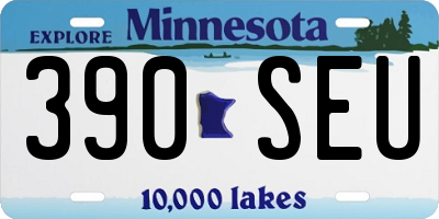 MN license plate 390SEU