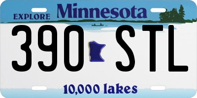 MN license plate 390STL