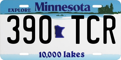 MN license plate 390TCR