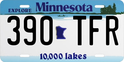 MN license plate 390TFR