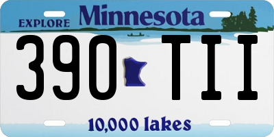 MN license plate 390TII