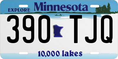 MN license plate 390TJQ