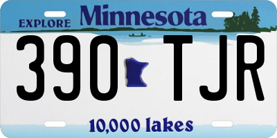 MN license plate 390TJR