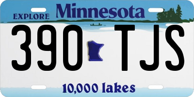 MN license plate 390TJS