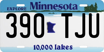 MN license plate 390TJU