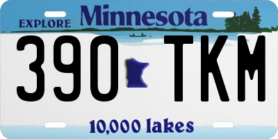 MN license plate 390TKM