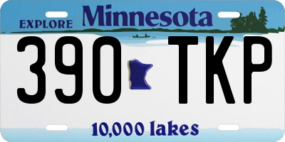MN license plate 390TKP