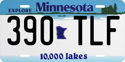 MN license plate 390TLF