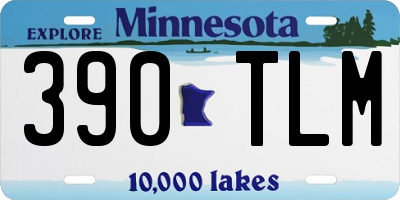 MN license plate 390TLM